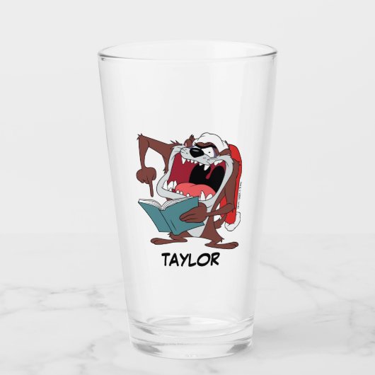 TAZ™ Singing met kerstkaarten Glas (Voorkant)
