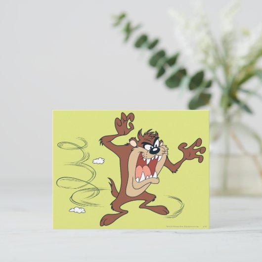 TAZ™ Spin Grab Briefkaart (Staand voorkant)