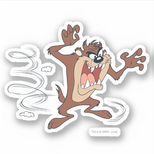 TAZ™ Spin Grab Sticker (Voorkant)
