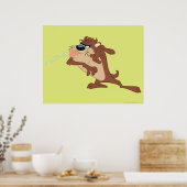 TAZ™ steekt zijn tong uit Poster (Keuken)