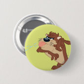 TAZ™ steekt zijn tong uit Ronde Button 5,7 Cm (Voorkant /achterkant)