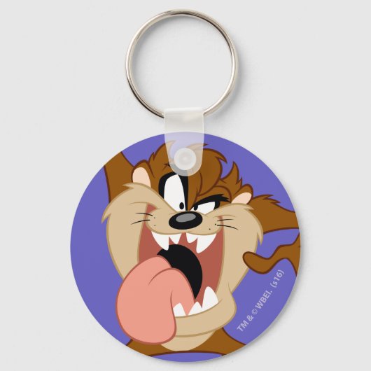 TAZ™ | Steekt zijn tong uit Sleutelhanger (Voorkant)