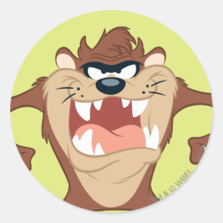 TAZ™ tandige grijns Ronde Sticker