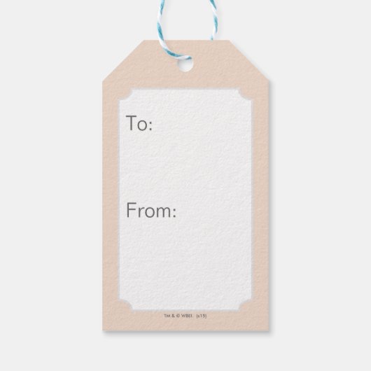 TAZ™ Tasmanian Devil Patch Cadeaulabel (Achterkant)