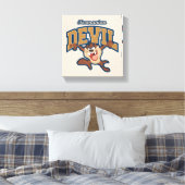 TAZ™ Tasmanian Devil Patch Canvas Afdruk (Insitu (Slaapkamer))
