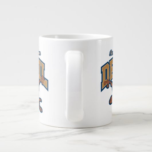 TAZ™ Tasmanian Devil Patch Grote Koffiekop (Achterkant)