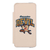 TAZ™ Tasmanian Devil Patch Incipio iPhone Portemonnee Hoesje (Voorkant Agenda)