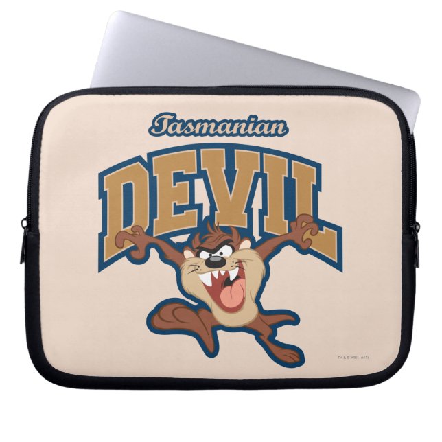 TAZ™ Tasmanian Devil Patch Laptop Sleeve (Voorkant)