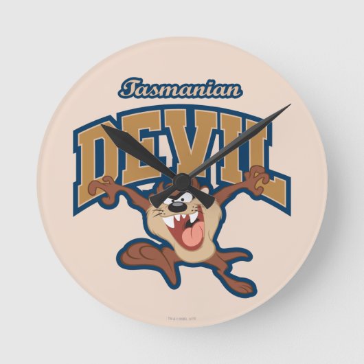 TAZ™ Tasmanian Devil Patch Ronde Klok (Voorkant)