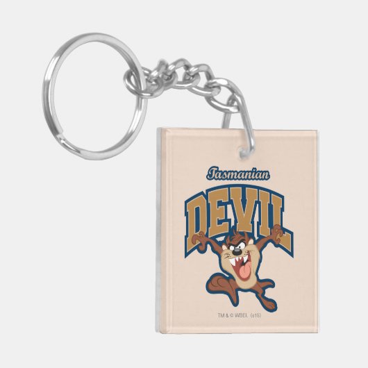 TAZ™ Tasmanian Devil Patch Sleutelhanger (Voorkant Links)