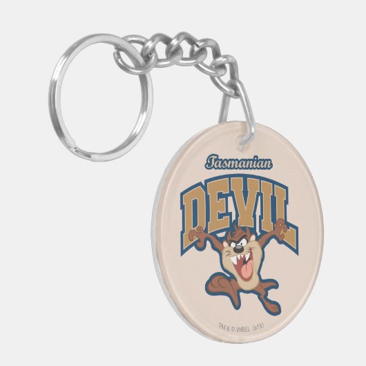 TAZ™ Tasmanian Devil Patch Sleutelhanger (Voorkant Links)