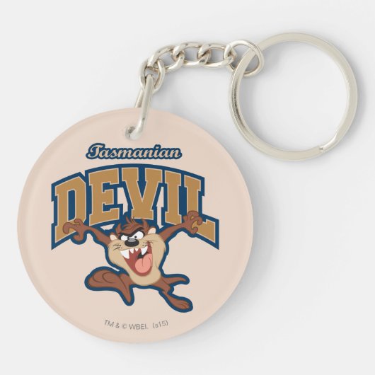 TAZ™ Tasmanian Devil Patch Sleutelhanger (Achterkant)