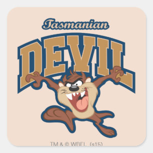TAZ™ Tasmanian Devil Patch Vierkante Sticker