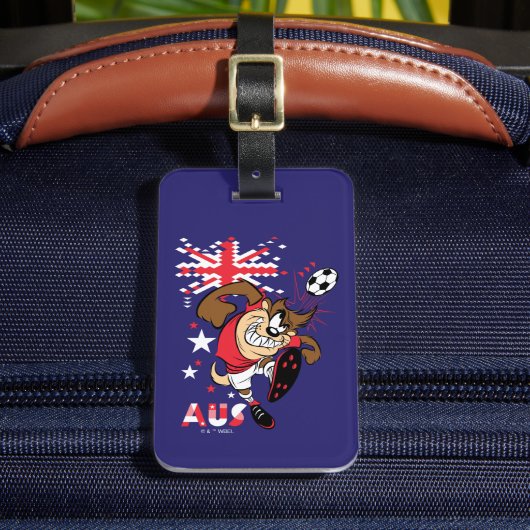 TAZ™ Team Australia Soccer Graphic Bagagelabel (Voorkant Insitu 2)