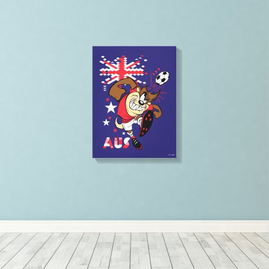 TAZ™ Team Australia Soccer Graphic Canvas Afdruk (Insitu (Houten vloer))