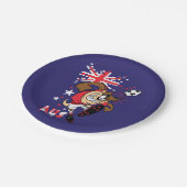 TAZ™ Team Australia Soccer Graphic Papieren Bordje (Gekanteld)
