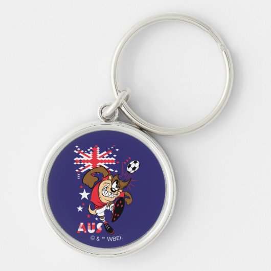 TAZ™ Team Australia Soccer Graphic Sleutelhanger (Voorkant)