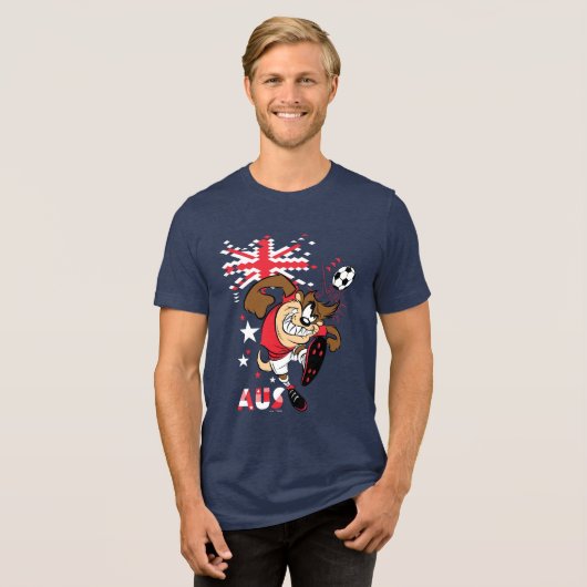 TAZ™ Team Australia Soccer Graphic Tri-Blend Shirt (Voorkant volledig)