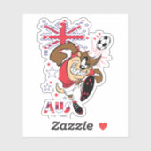 TAZ™ Team Australia Voetbal Grafisch Sticker (Vel)