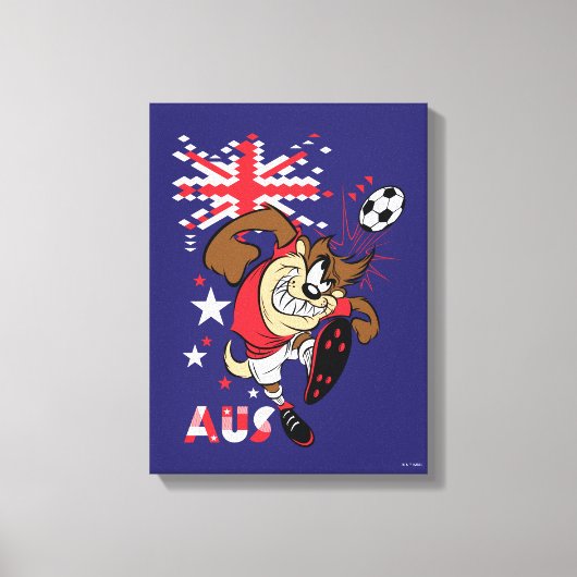 TAZ™ Team Australië Voetbal Grafisch Canvas Afdruk (Voorkant)