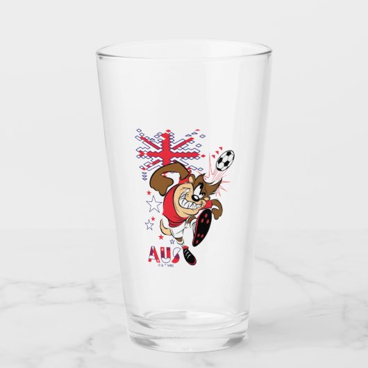 TAZ™ Team Australië Voetbal Grafisch Glas (Voorkant)