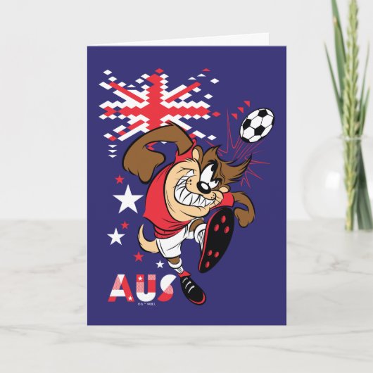TAZ™ Team Australië Voetbal Grafisch Kaart (Voorkant)