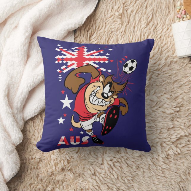 TAZ™ Team Australië Voetbal Grafisch Kussen (Deken)