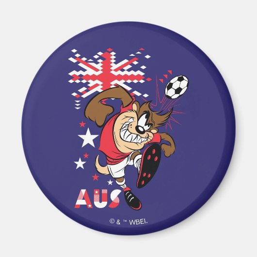 TAZ™ Team Australië Voetbal Grafisch Magneet (Voorkant)