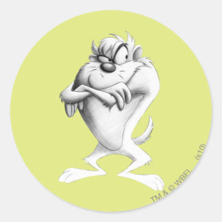 Taz™-tekening Ronde Sticker