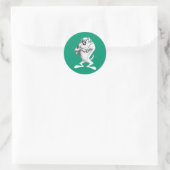 TAZ™ Tekening Ronde Sticker (Tas)
