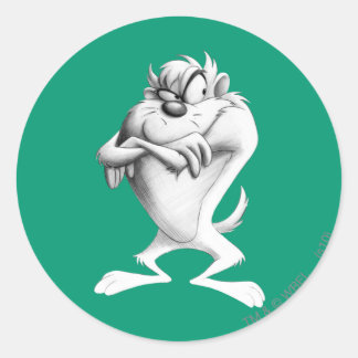 TAZ™ Tekening Ronde Sticker