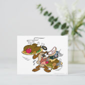 TAZ™ Thanksgiving Borden Feestdagenkaart (Staand voorkant)