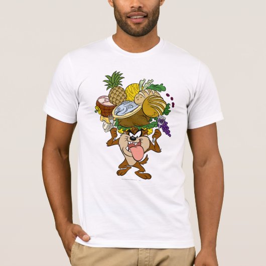 TAZ™ Thanksgiving Feast Z/W 2 T-shirt (Voorkant)