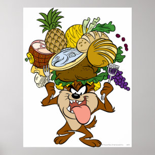 TAZ™ Thanksgiving Feest B/W 2 Poster