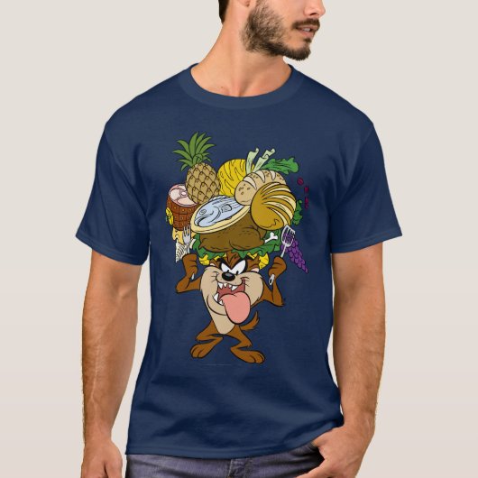 TAZ™ Thanksgiving Feest B/W 2 T-shirt (Voorkant)