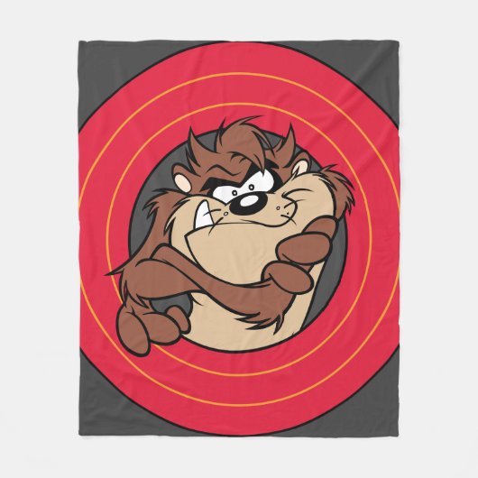 TAZ™ Through LOONEY TUNES™ Circles Fleece Deken (Voorkant)