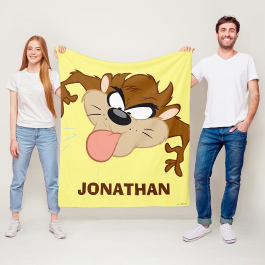 TAZ™ Tongue Out Fleece Deken (In situ)