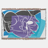 TAZ™ Tongue Out Gestileerd Deken (Voorkant)