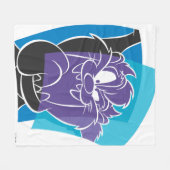 TAZ™ Tongue Out Gestileerd Fleece Deken (Voorkant (Horizontaal))