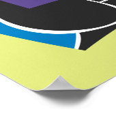 TAZ™ Tongue Out Gestileerd Poster (Hoek)