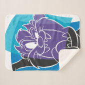 TAZ™ Tongue Out Gestileerd Sherpa Deken (Voorkant (horizontaal))