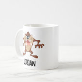 TAZ™ Toothy Grin | Jouw naam toevoegen Koffiemok (Voorkant links)