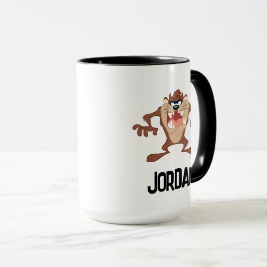 TAZ™ Toothy Grin | Jouw naam toevoegen Mok (Voorkant rechts)