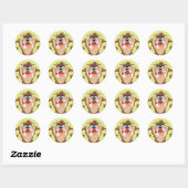 TAZ™ Toothy Grin Ronde Sticker (Vel)