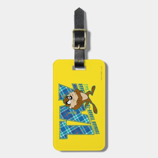 TAZ™ Tornado Terror Pset Bagagelabel (Voorkant verticaal)