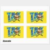 TAZ™ Tornado Terror Pset Rechthoekige Sticker (Vel)