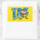 TAZ™ Tornado Terror Pset Rechthoekige Sticker (Tas)