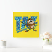 TAZ™ Tornado Terror Pset Vierkante Klok (Huis)