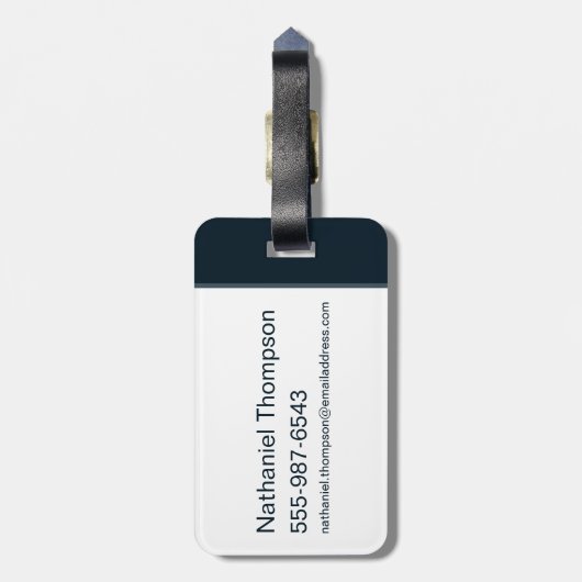 TAZ™ Verbergen in strepen Bagagelabel (Achterkant verticaal)