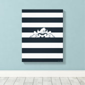 TAZ™ Verbergen in strepen Canvas Afdruk (Insitu (Houten vloer))